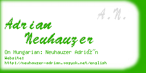 adrian neuhauzer business card